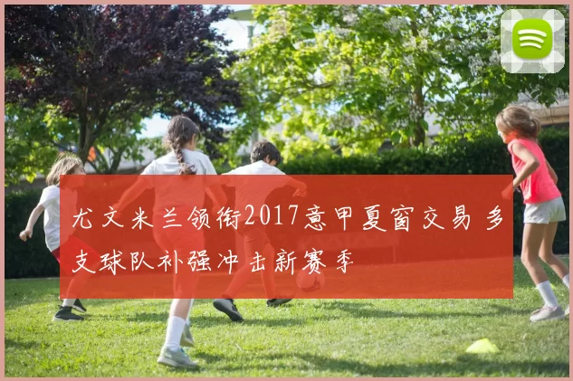 尤文米兰领衔2017意甲夏窗交易 多支球队补强冲击新赛季